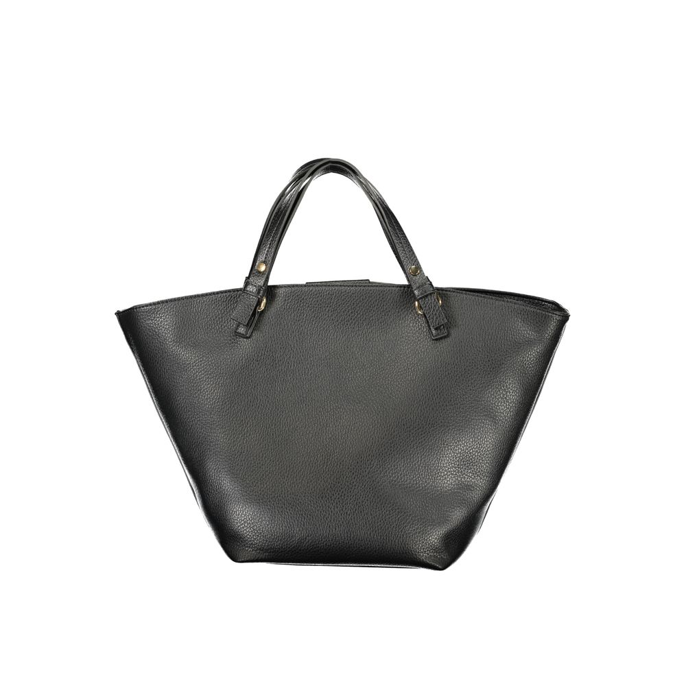 Black Polyurethane Women's Bag