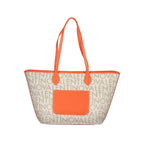 Beige Polyurethane Women's Bag