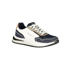 White Polyester Men's Sneaker