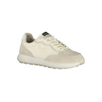 White Polyurethane Men's Sneaker