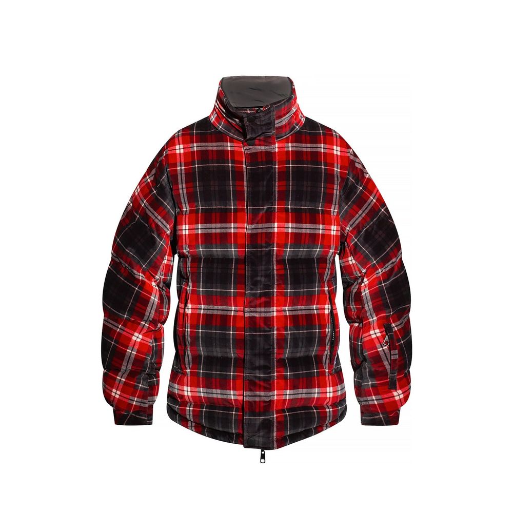 Schwarze Bomberjacke aus Baumwolle