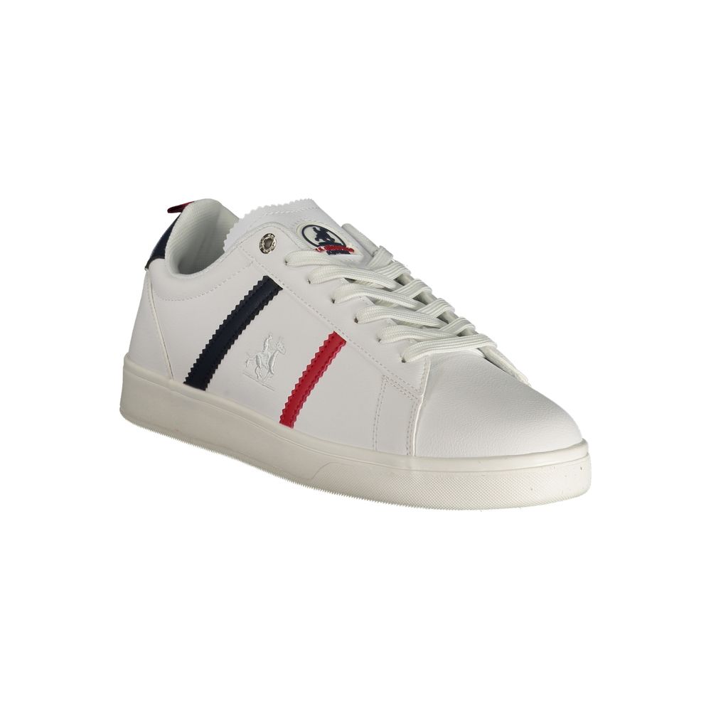 Weiße Polyurethan Herren-Sneaker