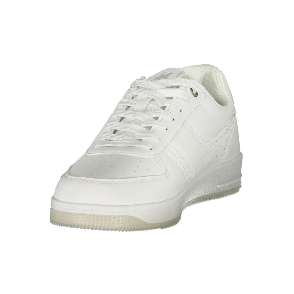 White Polyurethane Men's Sneaker