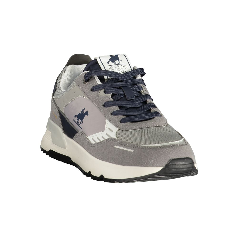 Grigio Polyurethane Uomo Sneaker