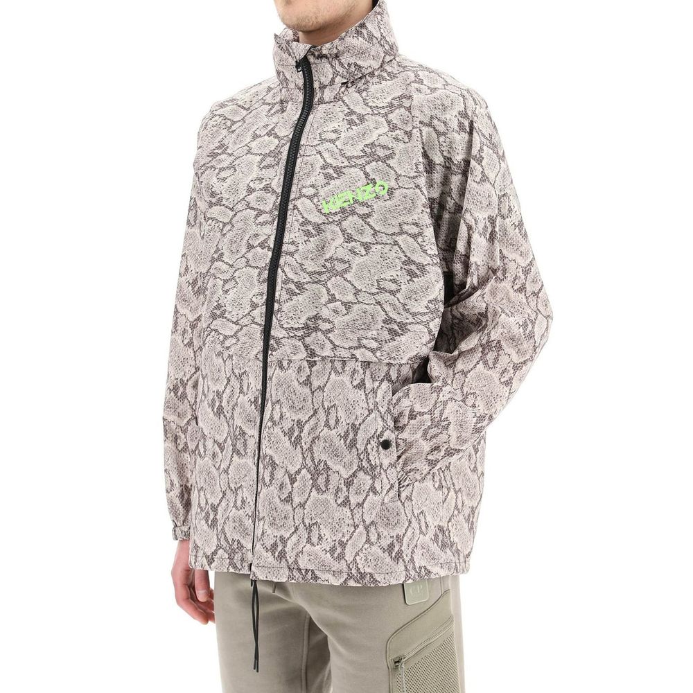Beige Polyester Shell Jacket