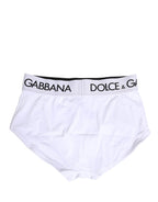 White Nylon Logo Waistband Panty Underwear