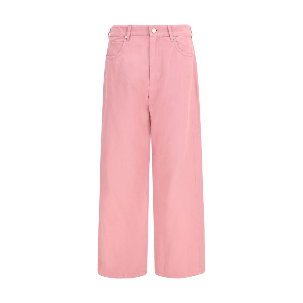 Multicolor Cotton Casual Pants