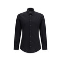 Black Cotton Dress Shirt