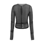 Black Nylon Blouse