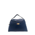 Blue Leather Women Bag