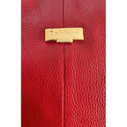 Red Leather Women Shoulder Bag