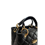 Black Leather Women Handbag