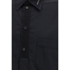 Black Cotton Dress Shirt