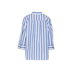 Blue Cotton Pattern Shirt
