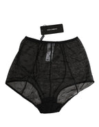 Black Nylon Stretch Slip Girdle Panty Underwear