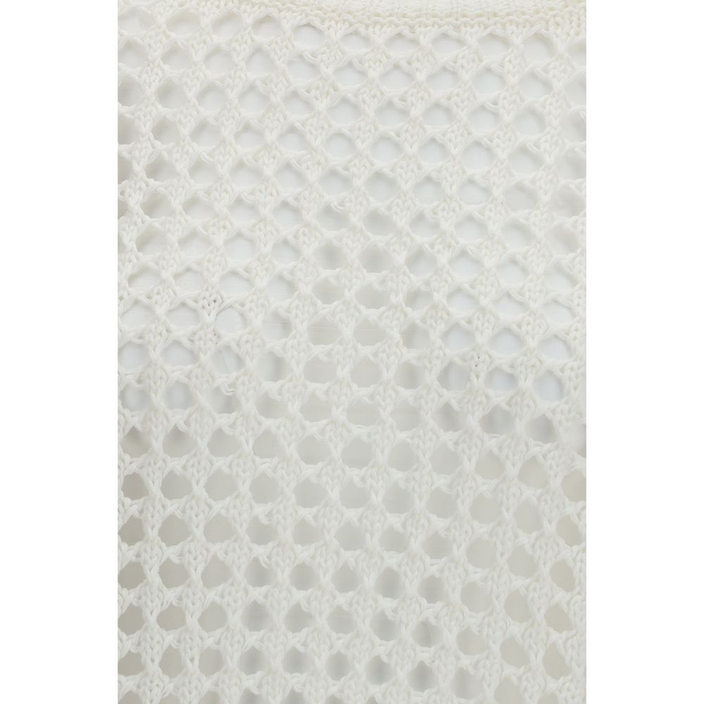 White Linen Sweatshirt