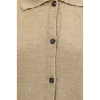 Beige Linen Cardigan