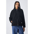 Black Polyester Full-Length Jacket