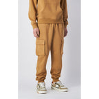 Brown Cotton Joggers (Workout Pants)