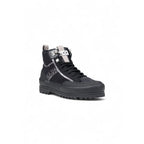 Black Fabric Athletic Sneakers