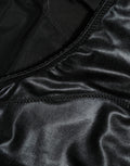 Black Silk Blend High Waist Girdle Panty Underwear