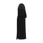 Black Viscose Casual Dress