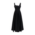 Schwarzes, legeres Baumwollkleid