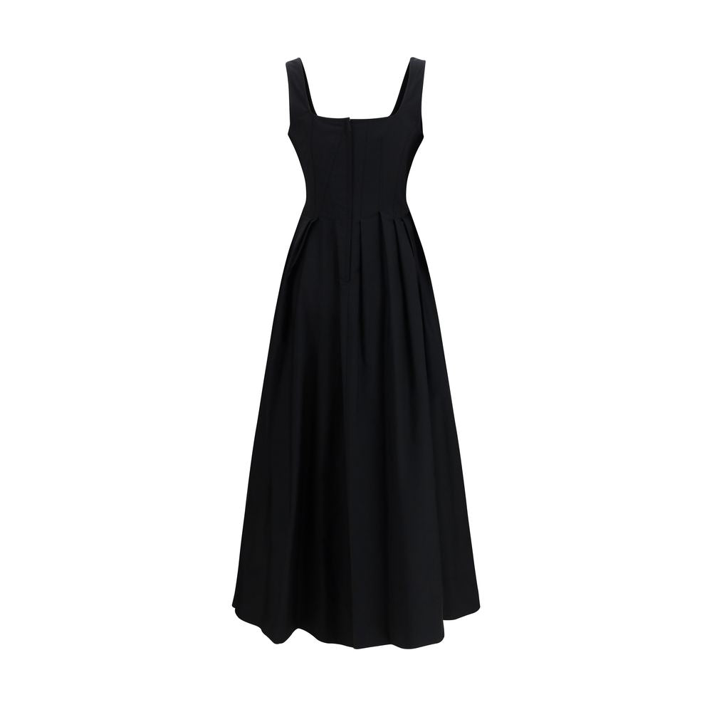 Schwarzes, legeres Baumwollkleid