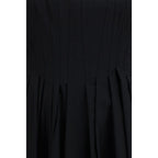 Schwarzes, legeres Baumwollkleid