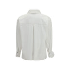 White Cotton Pattern Shirt
