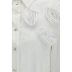 White Cotton Pattern Shirt