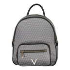 Black Polyurethane Women's Backpack