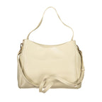 Beige Polyurethane Women's Bag