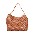 Brown Polyurethane Women's Bag