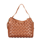 Brown Polyurethane Women's Bag