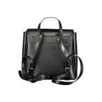 Black Polyurethane Women's Backpack