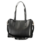 Nero Polyurethane Women's Bag with Recycled Features