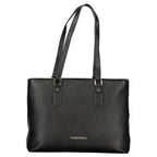 Nero Poliuretano Womens Bag with Internal Pocket and Phone Spaces