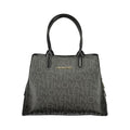 Black Polyurethane Women's Bag