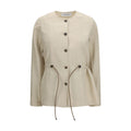 Beige Linen Clothing
