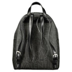 Black Polyurethane Womens Backpack