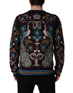 Bordeaux Cashmere Crown Embroidered Sweater