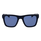 Sonnenbrille aus blauem Kunststoff