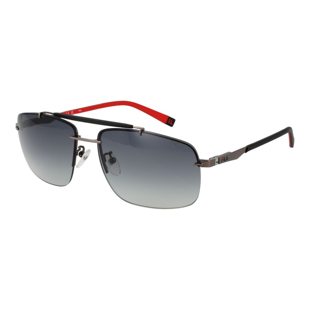 Sonnenbrille aus grauem Edelstahl