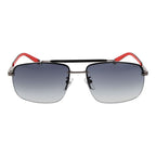 Sonnenbrille aus grauem Edelstahl
