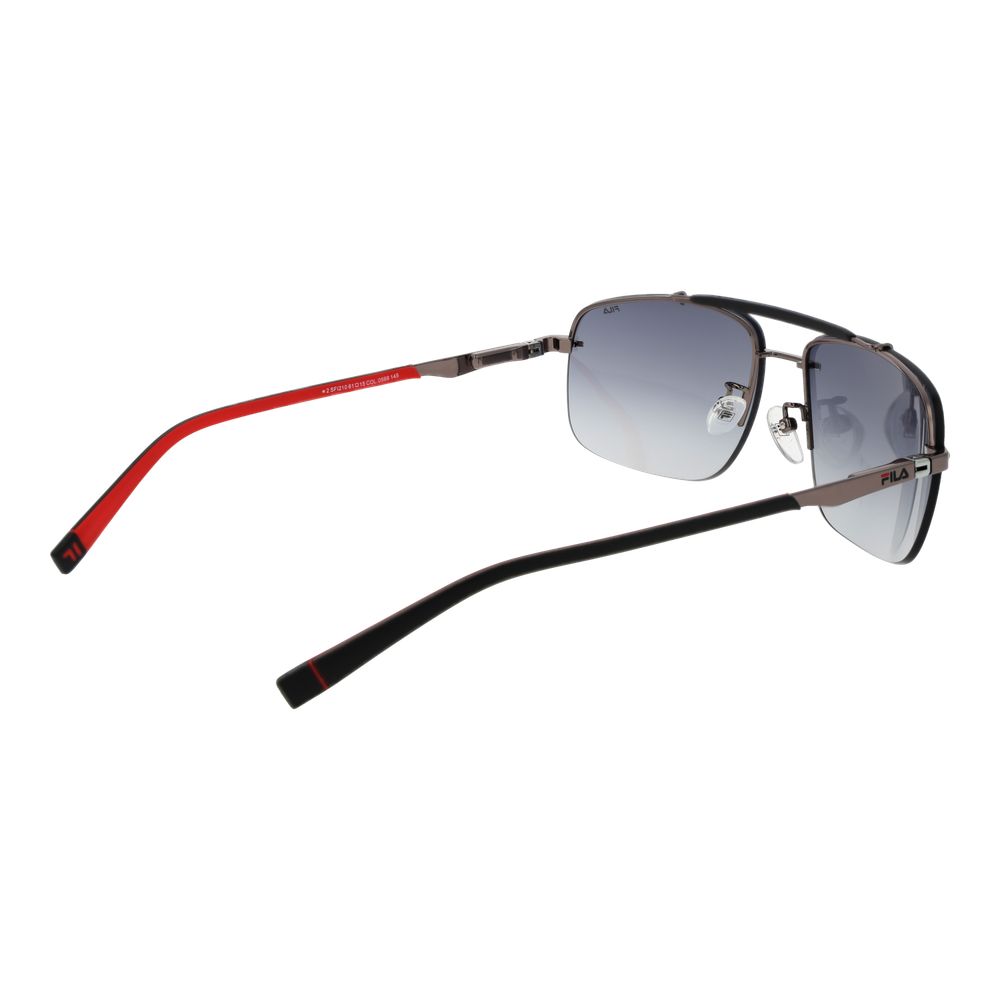 Sonnenbrille aus grauem Edelstahl