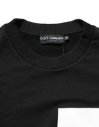 Black Logo Milano Cotton Sweatshirt Sweater