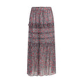 Purple Cotton Long Skirt