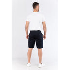 Blue Cotton Bermuda Shorts