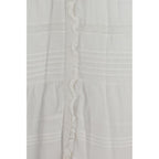 White Cotton Casual Dress